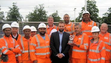 Goodmayes team with the Costain SHE award