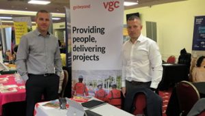 Chris and Donny at the Greenwich council jobs fair