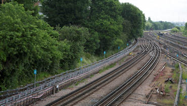 London Underground rail tracks