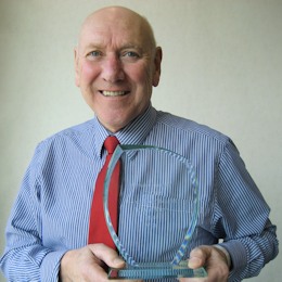 Terry Dutton-Wells with award