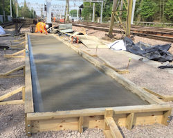 Concrete pour VGC at Shenfield