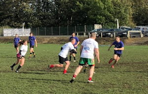 rugby team playing