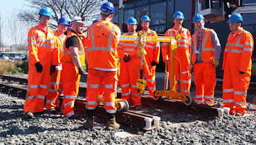 Partnership supports trainees into rail career