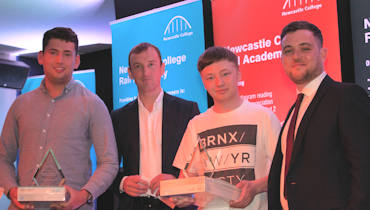 2016 Newcastle College Rail Academy award winners