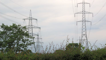 Pylons near Capenhurst