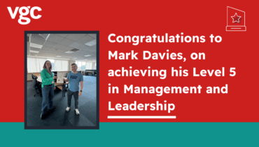Mark Davies, has achieved his Level 5 in Management and Leadership