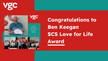Ben Keegan, our Health & Safety Manager is awarded the Love for Life Award